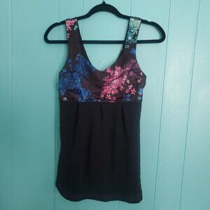 Lululemon Tame Me Petal Pop Mesh Cinch Hem Tank Top